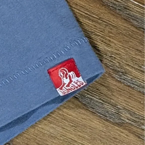 Jungles‎ Mens Bandana SS Tee Men's Sz Medium Blue Gray - Picture 4 of 8